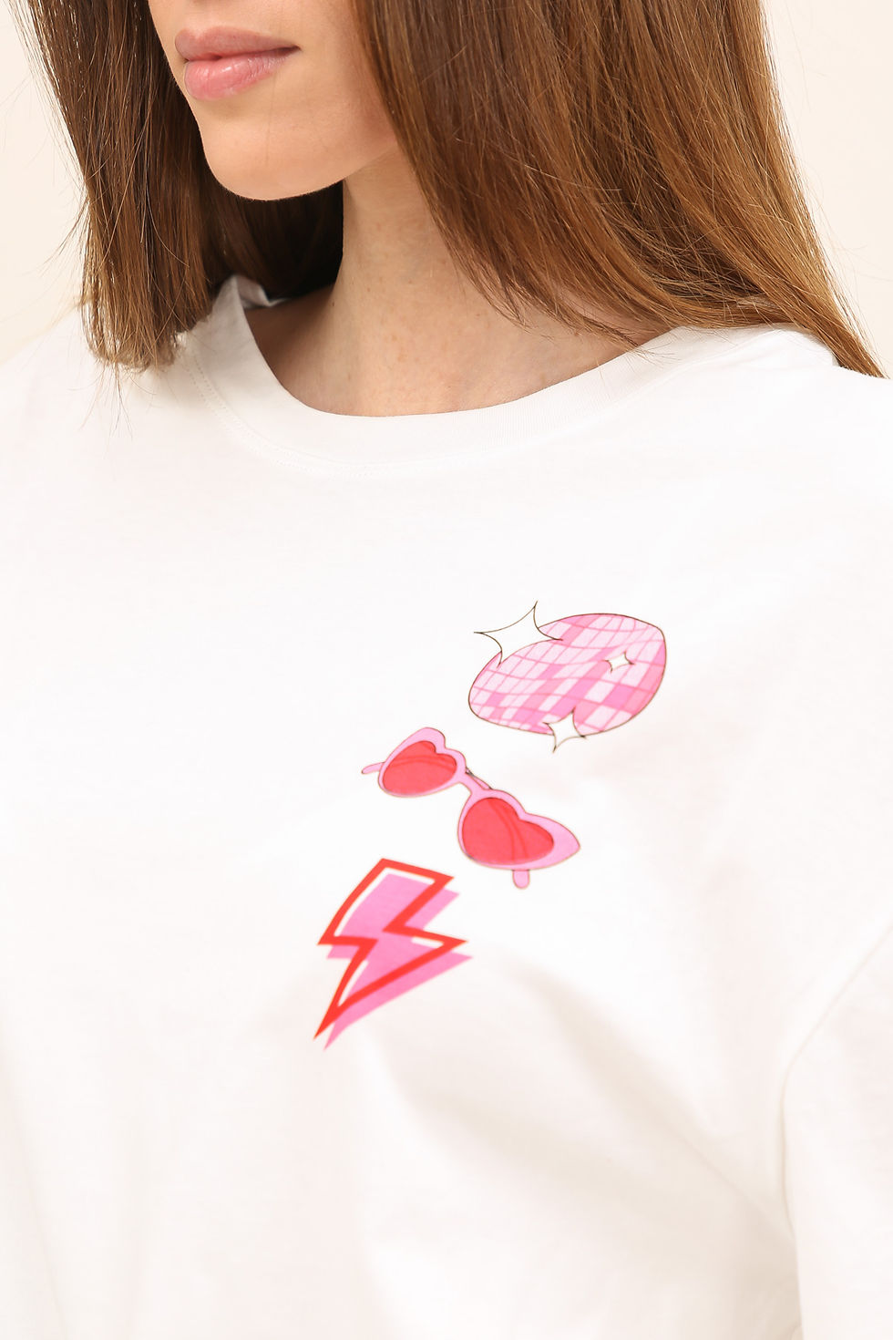 Miniature : T-shirt en coton à illustrations