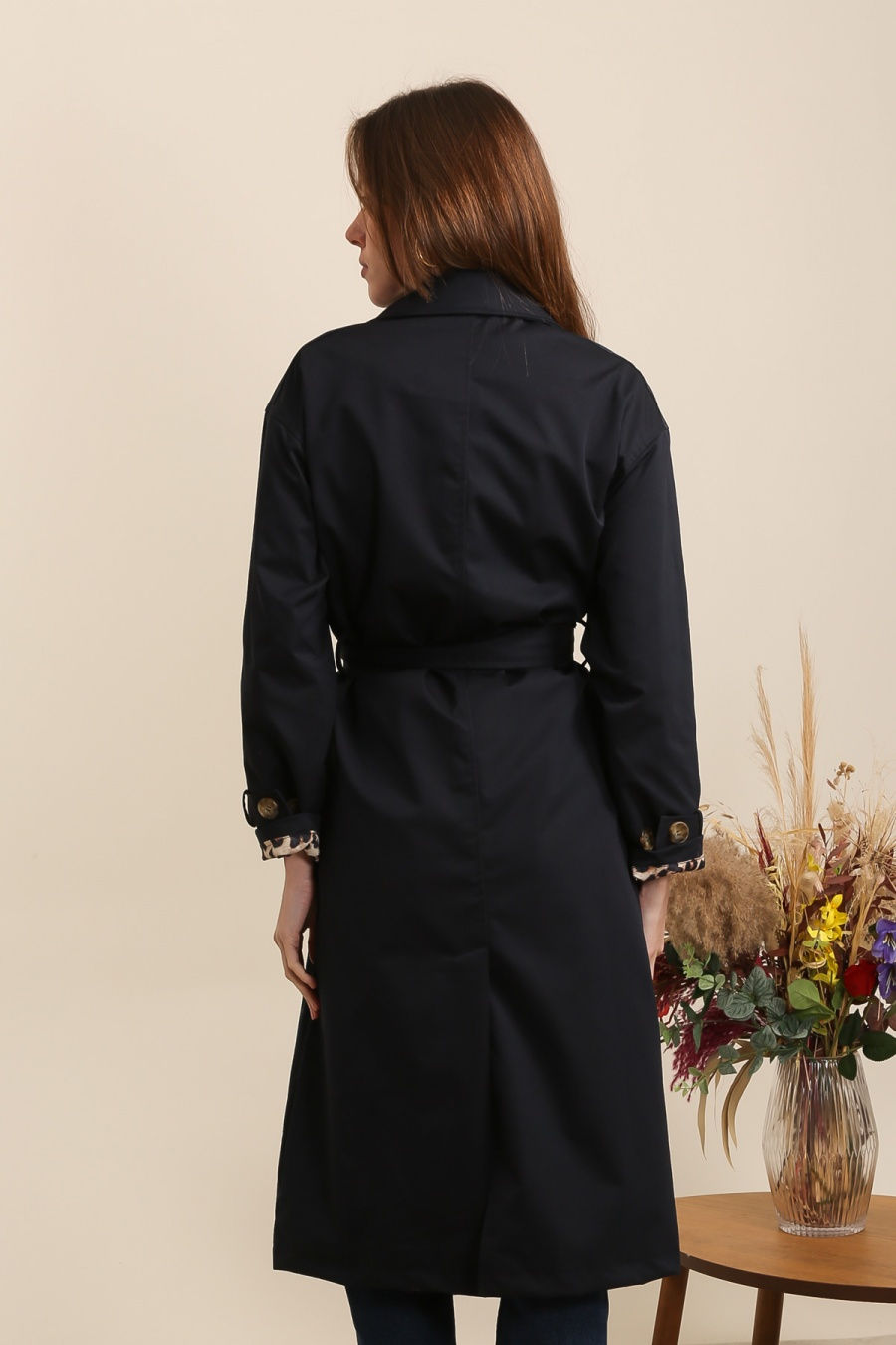 Miniature : Trench-coat long avec col à revers