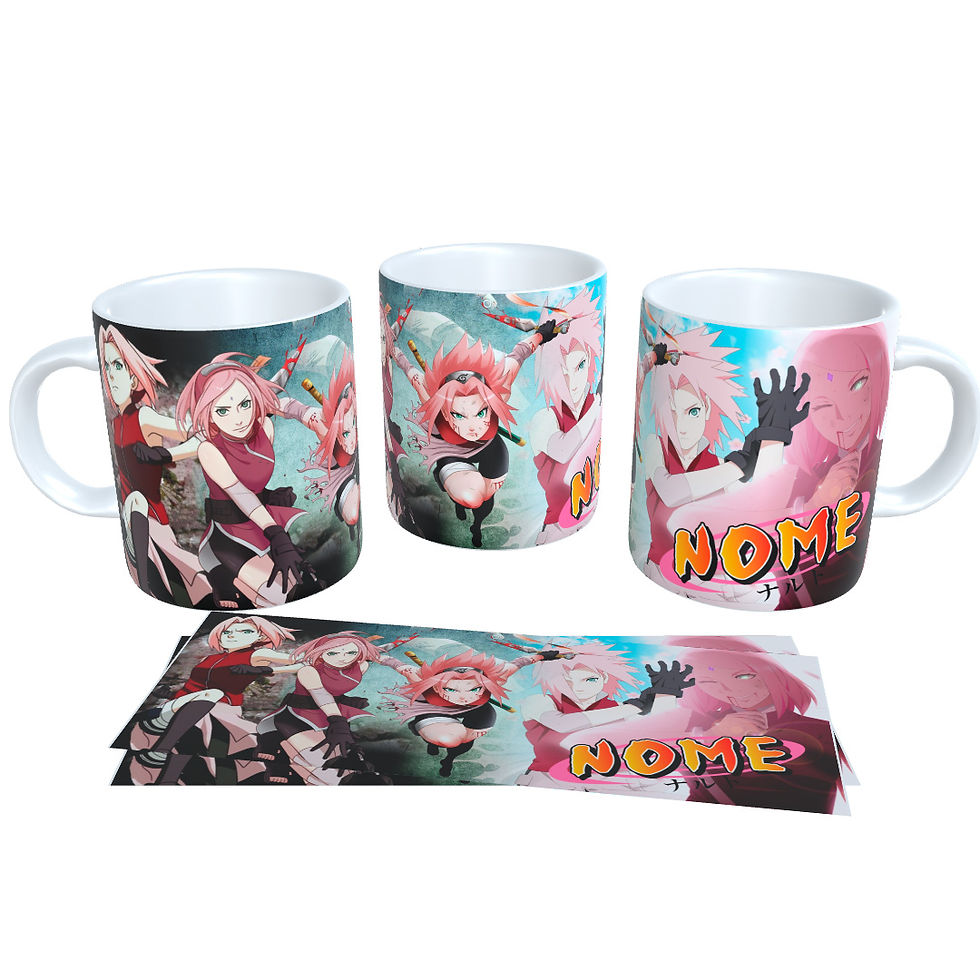 Miniatura: Caneca Personalizada Naruto Sakura com Nome