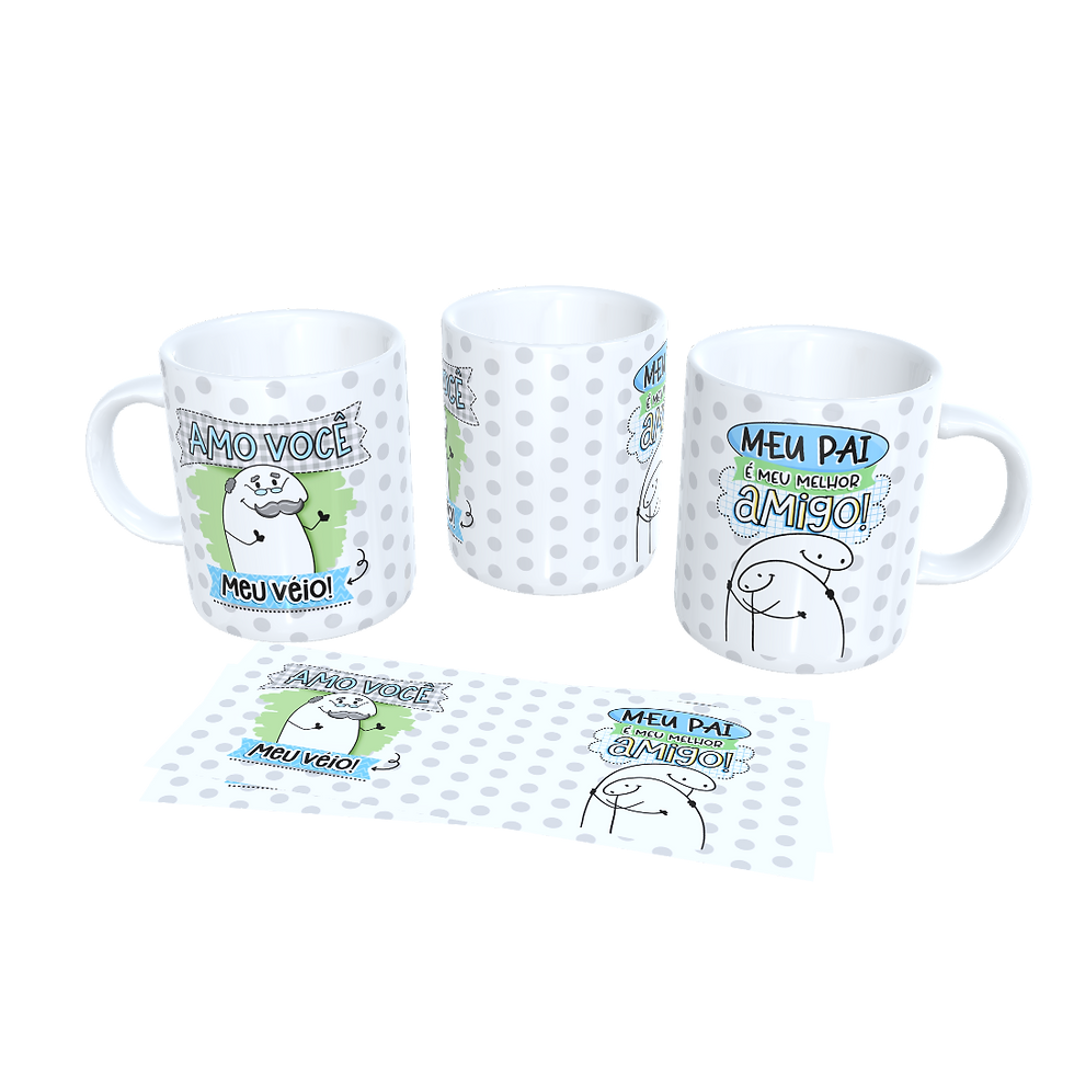 Miniatura: Caneca Personalizada Flork Dia dos Pais Amo Você Meu Veio