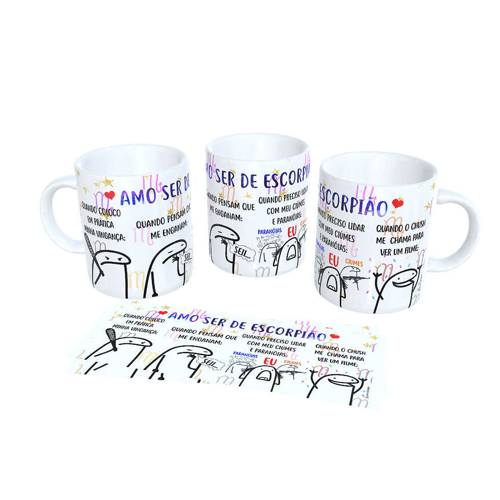 Miniatura: Caneca Personalizada Flork Signo Escorpião