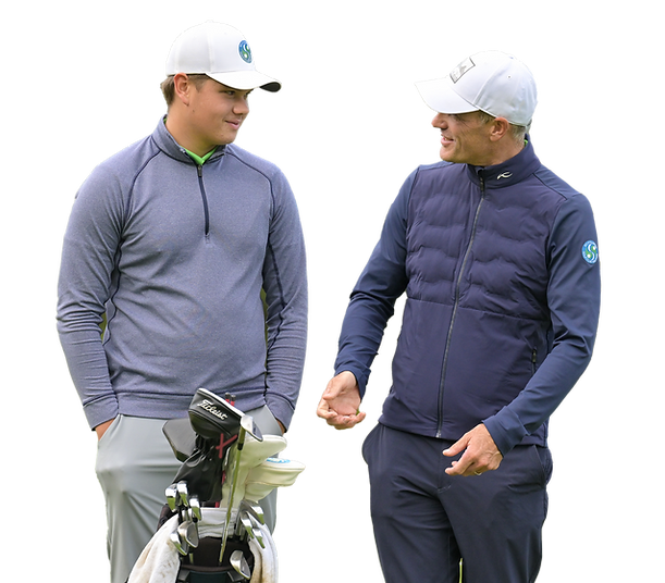 Florian Fritsch als Performance Coach beim Training auf dem Golfplatz