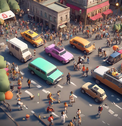 3d environments with crowds and vehicles.jpg