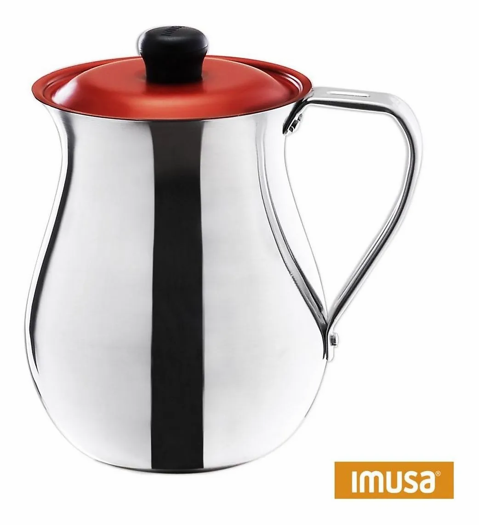 Chocolatera De 2 Litro Con Tapa Roja Imusa