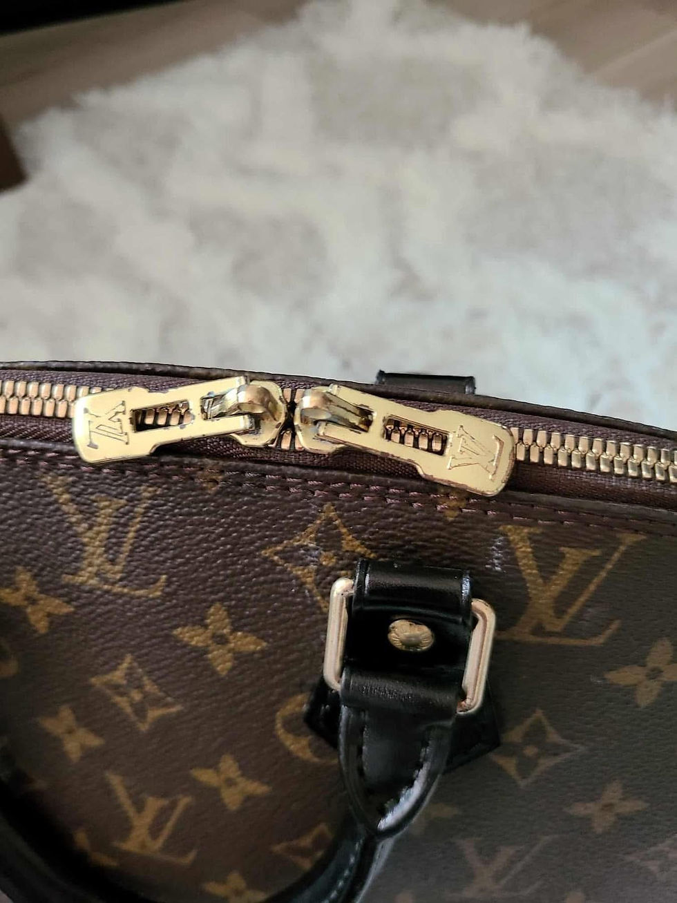 Thumbnail: Authentic Louis Vuitton Alma PM (dyed black) pre owned