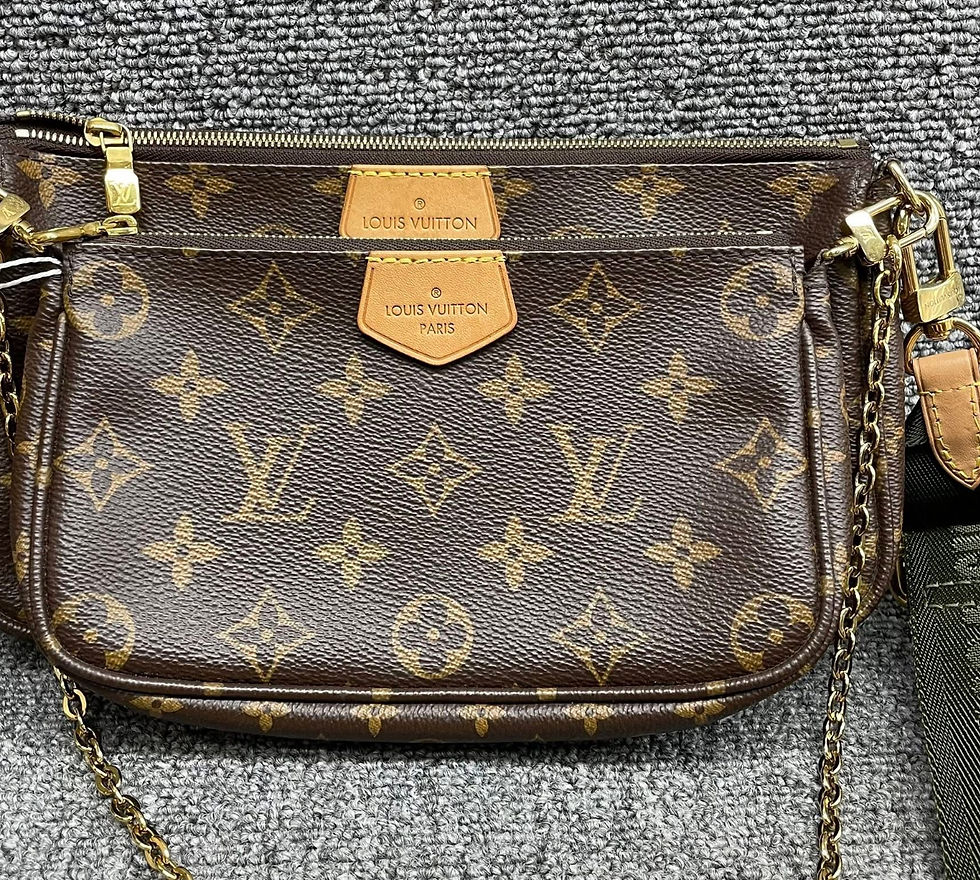 Thumbnail: Authentic Louis Vuitton Khaki Multi-pochette crossbody bag (pre owned)