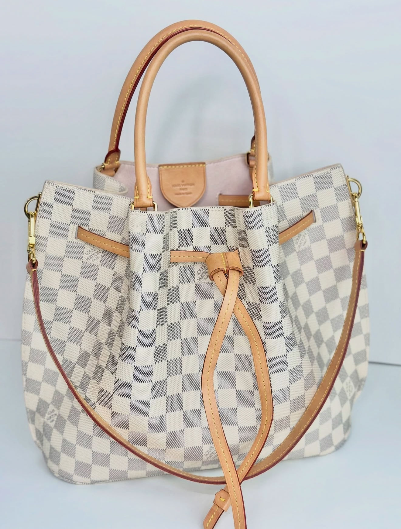 Authentic Louis Vuitton Girolata 2-way bag damier azur (pre owned)