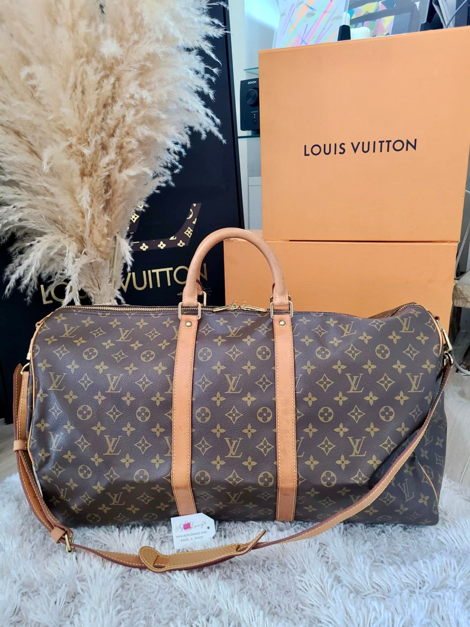 Auhentic Louis Vuitton Keepall 55 bandouliere (pre owned)