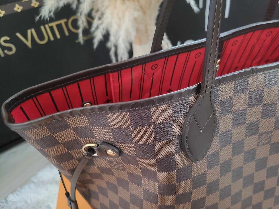 Thumbnail: Authentic Louis Vuitton Neverfull MM Damier ebene (pre owned)