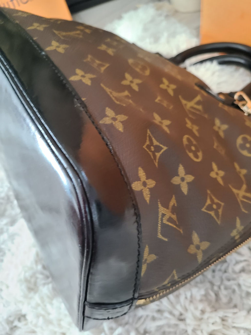 Thumbnail: Authentic Louis Vuitton Alma PM dyed black (pre owned)