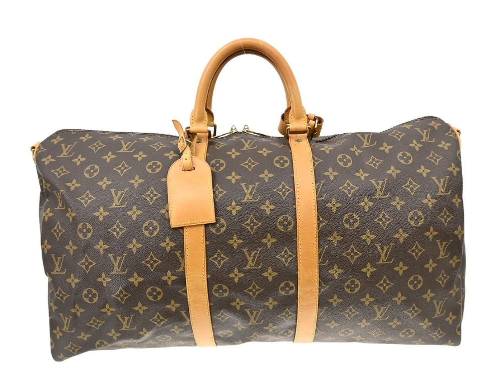 Thumbnail: Authentic Louis Vuitton Keepall 55 bandouliere luggage bag (pre owned)