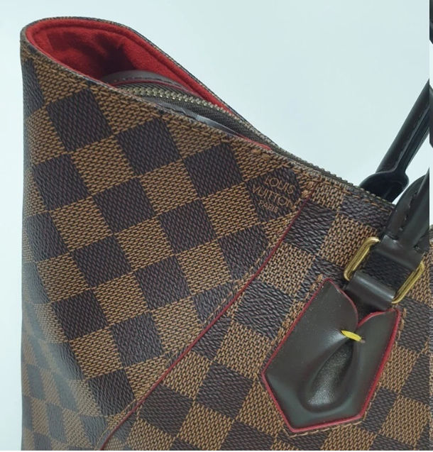 Thumbnail: Authentic Louis Vuitton Caissa Handbag damier ebene (pre owned)