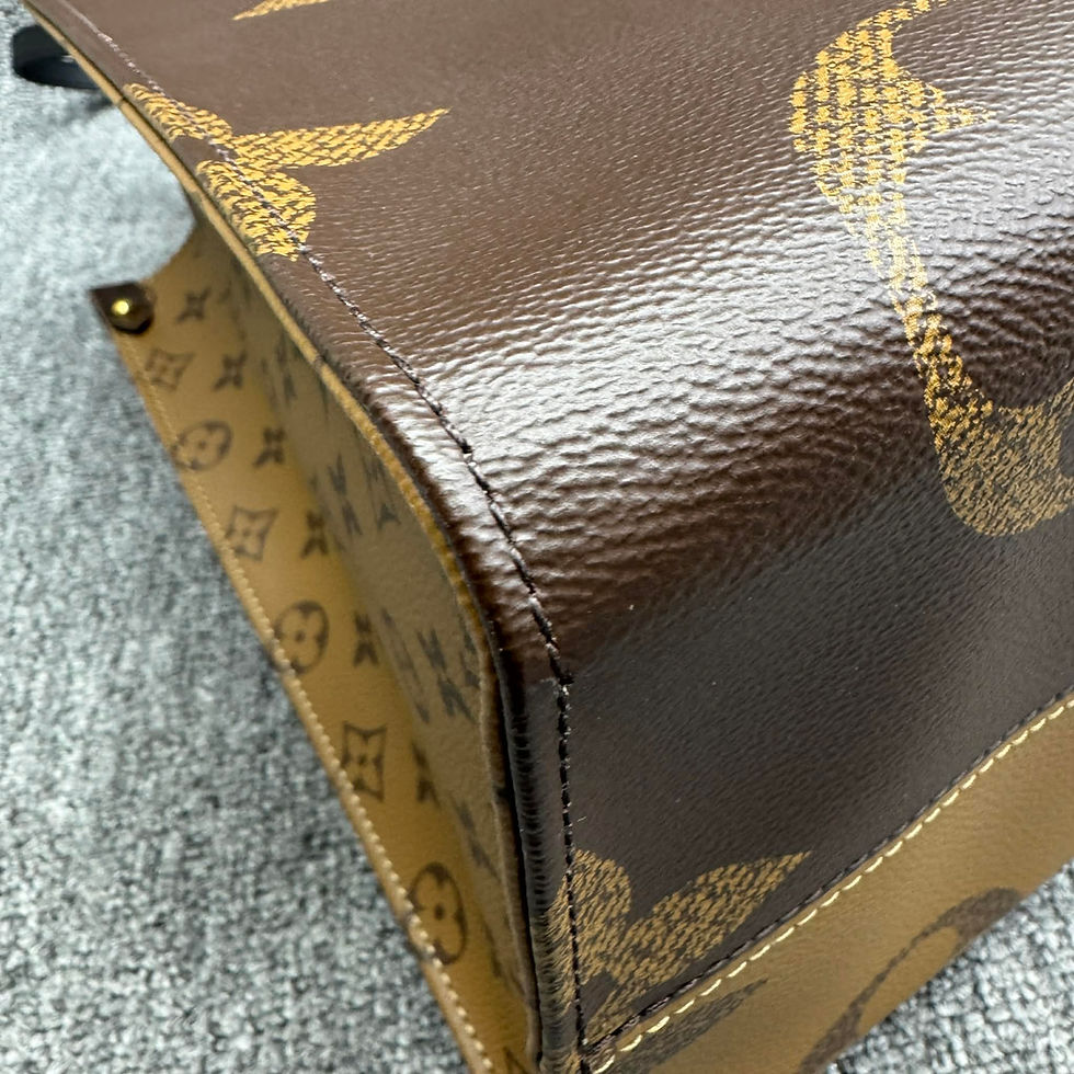 Thumbnail: Authentic Louis Vuitton OnTheGo GM bicolor handbag (pre owned)