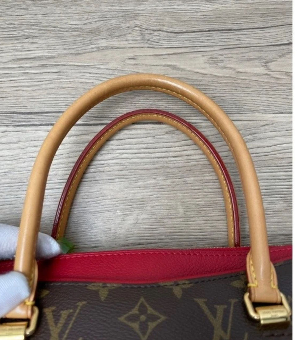 Thumbnail: Authentic Louis Vuitton Pallas Red cerise handbag (pre owned)