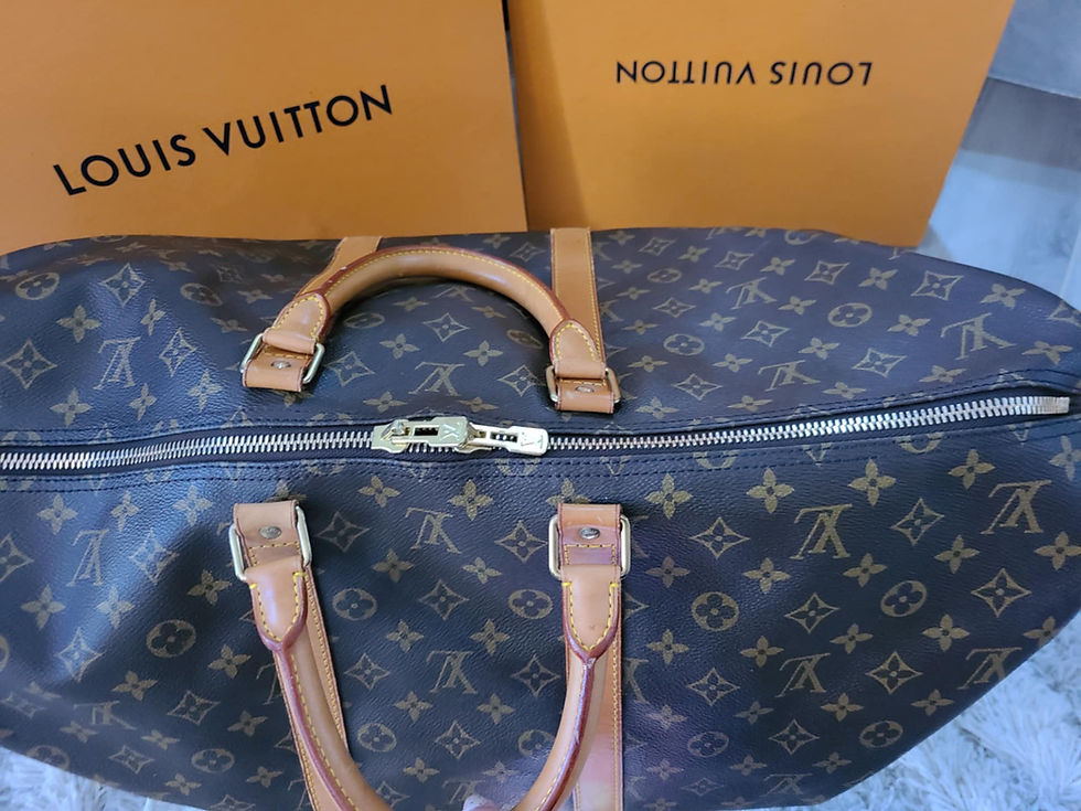 Thumbnail: Authentic Louis Vuitton Keepall 55 bandouliere luggage bag (pre owned)