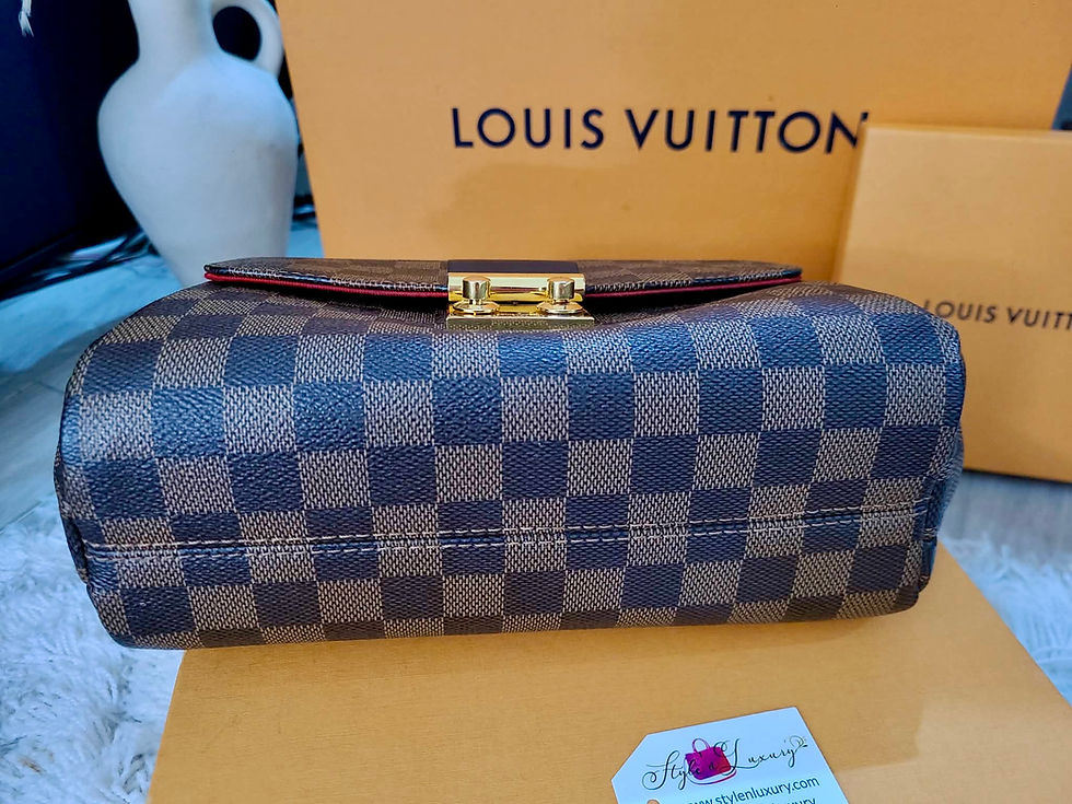 Thumbnail: Authentic Louis Vuitton Croisette Damier ebene 2 way bag crossbody (pre 