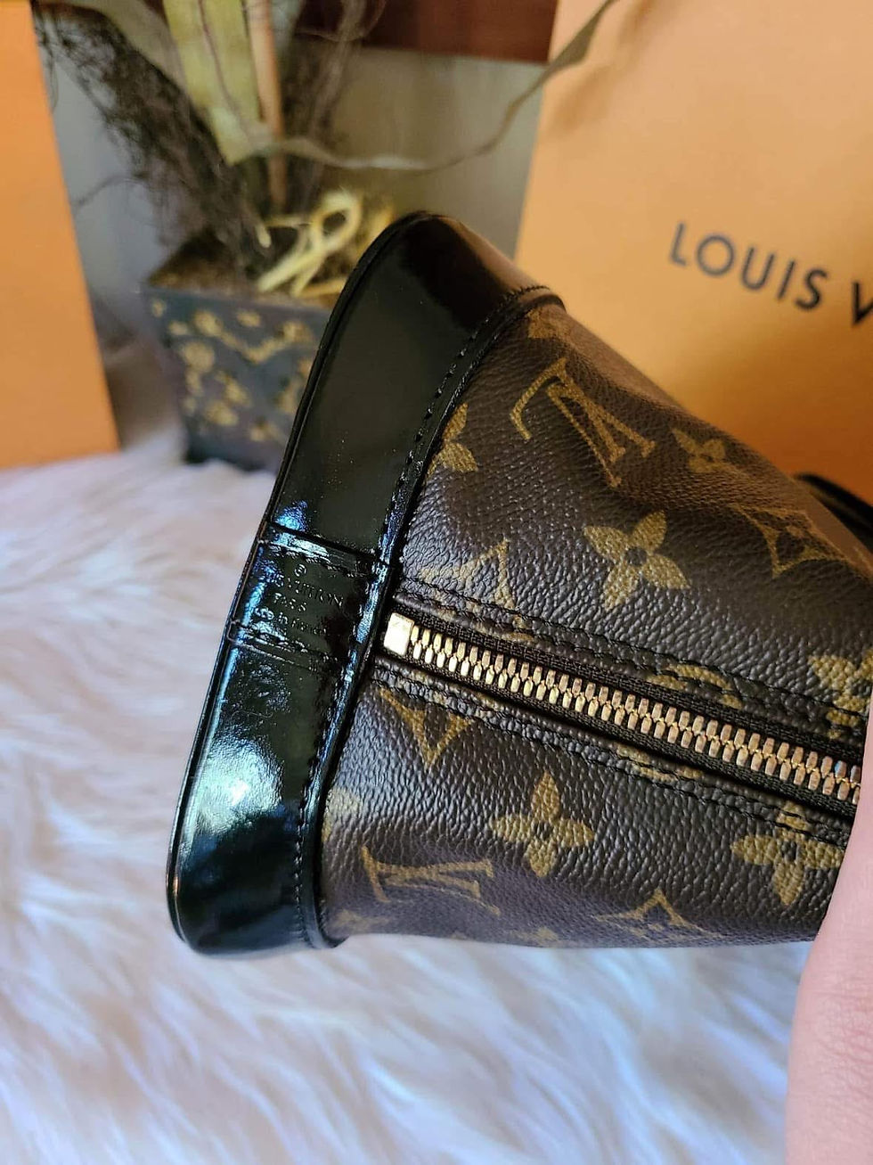 Thumbnail: Authentic Louis Vuitton Alma PM dyed black (pre owned)