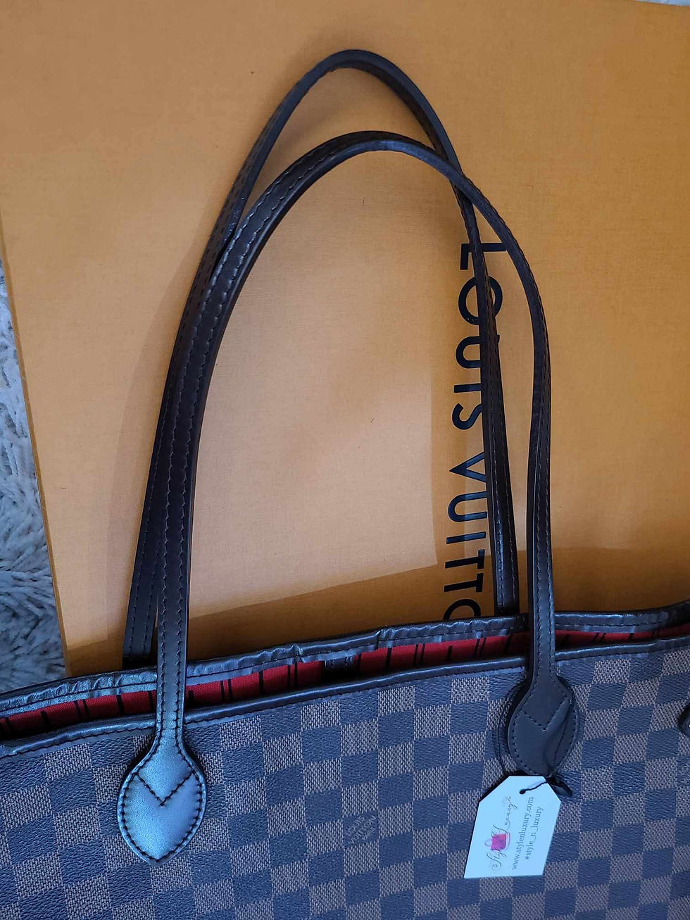 Thumbnail: Authentic Louis Vuitton Neverfull MM Damier ebene (pre owned)