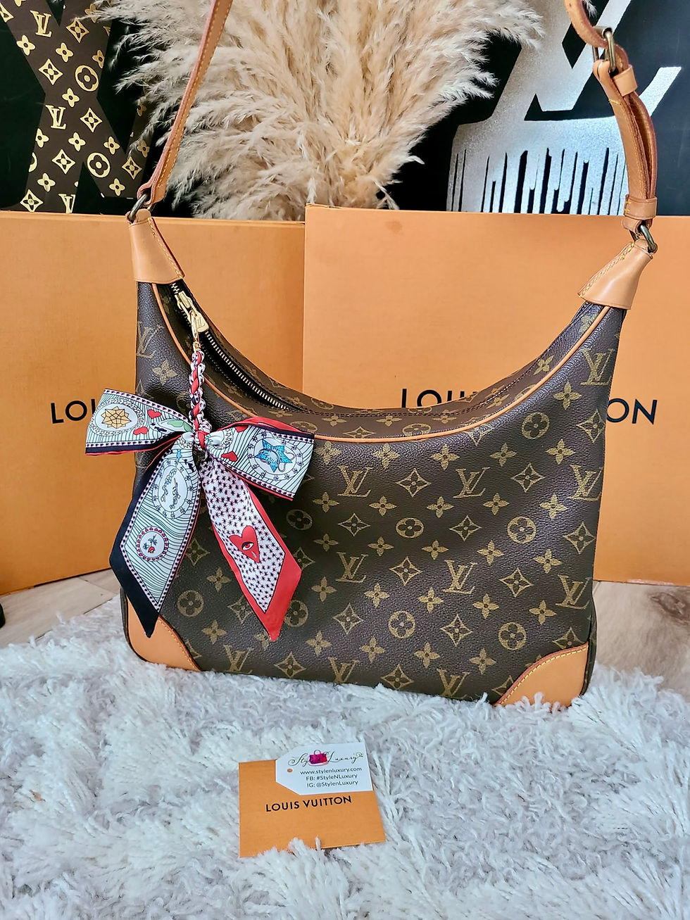Thumbnail: Authentic Louis Vuitton Boulogne 35 Shoulder bag (pre owned)