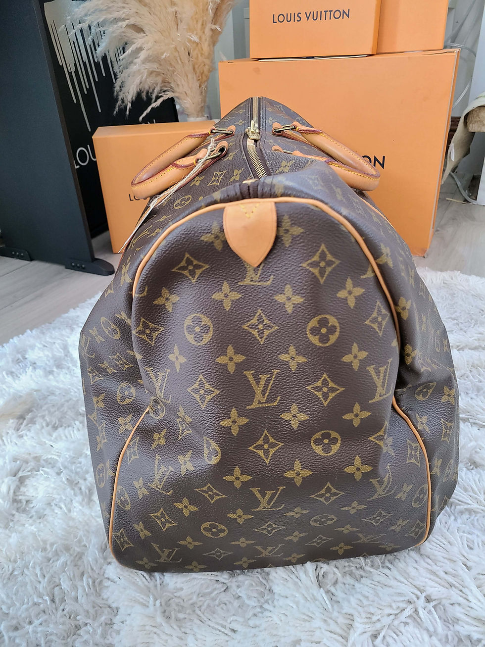 Thumbnail: Authentic Louis Vuitton Keepall 55 luggage bag (pre owned)