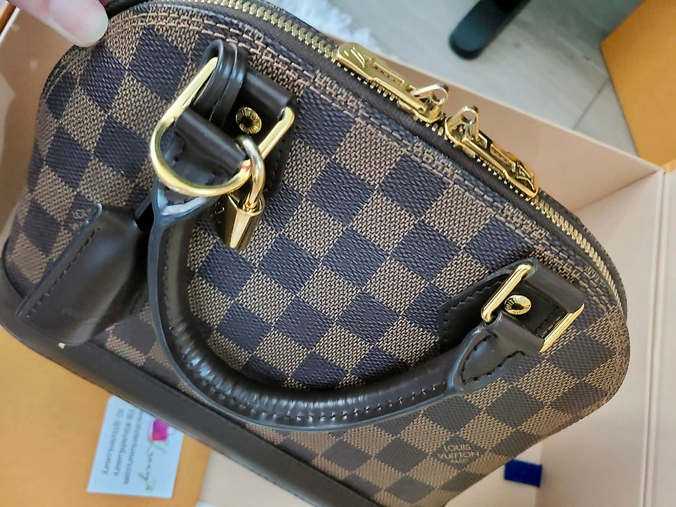 Thumbnail: Authentic Louis Vuitton Alma BB damier ebene (pre owned)