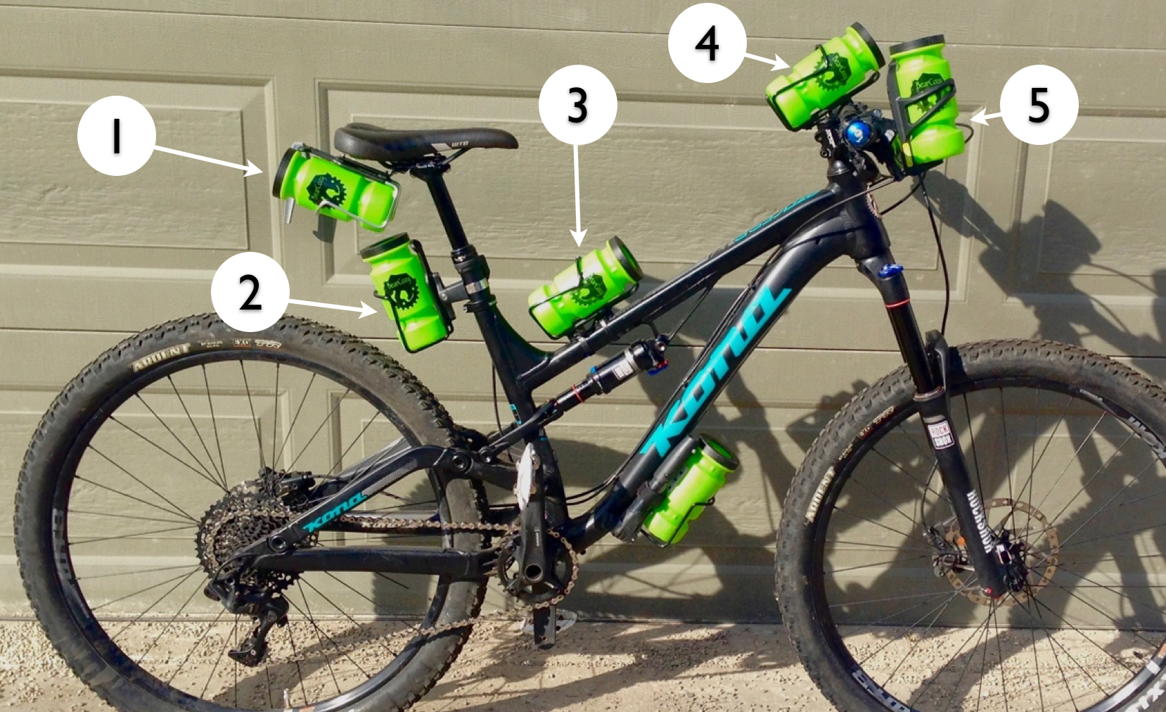 behind the seat water bottle cage