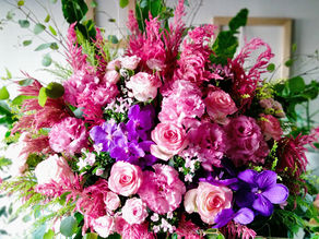 バレエの発表会用のスタンドフラワー