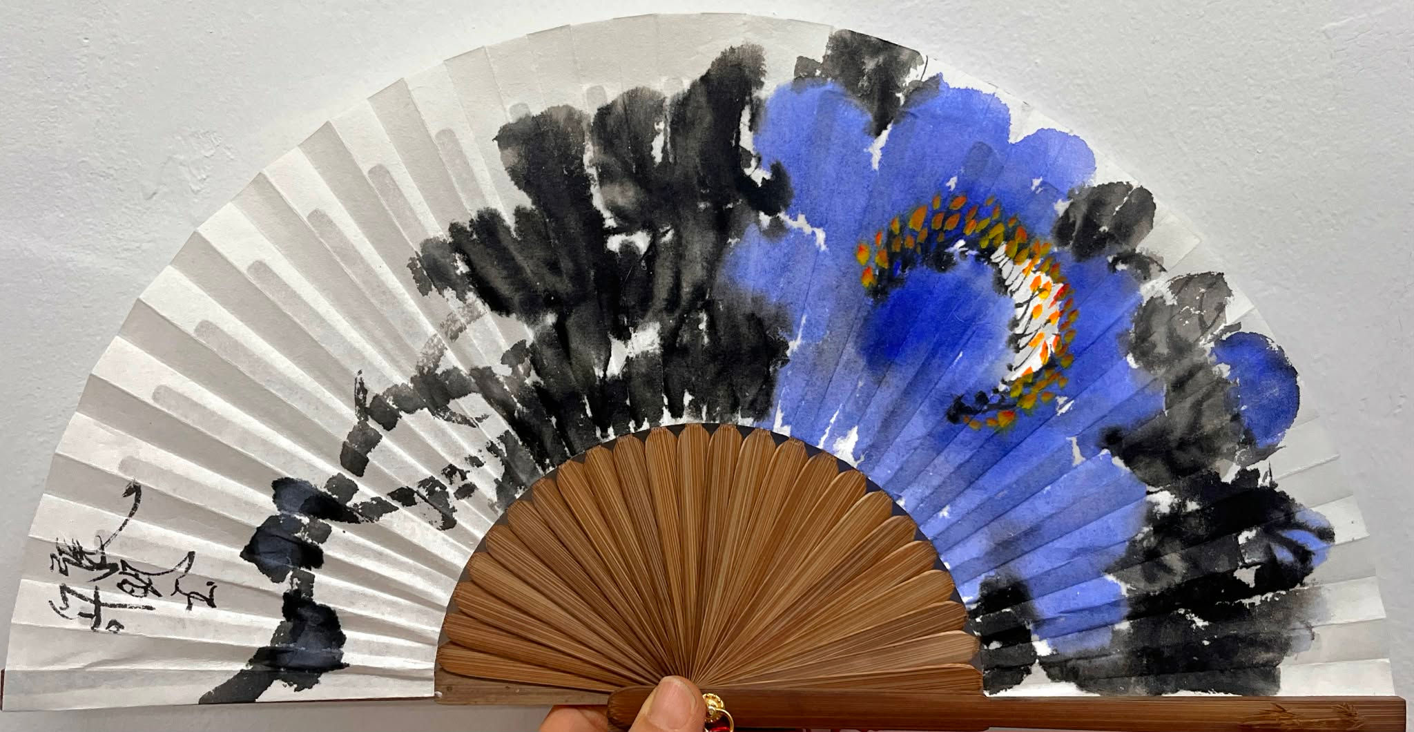 Premium Handmade Korean Folding Fan by Master Seoha Jang Myung-ok