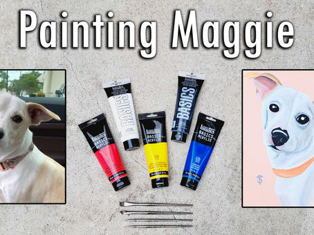 Painting Maggie | Acrylic on Canvas | Time Lapse Art Process