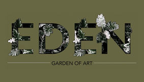 Front of old business card. Reads: EDEN GARDEN OF ART