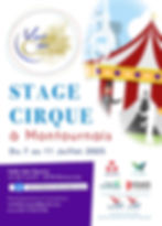 Stage de cirque - Juillet 2025