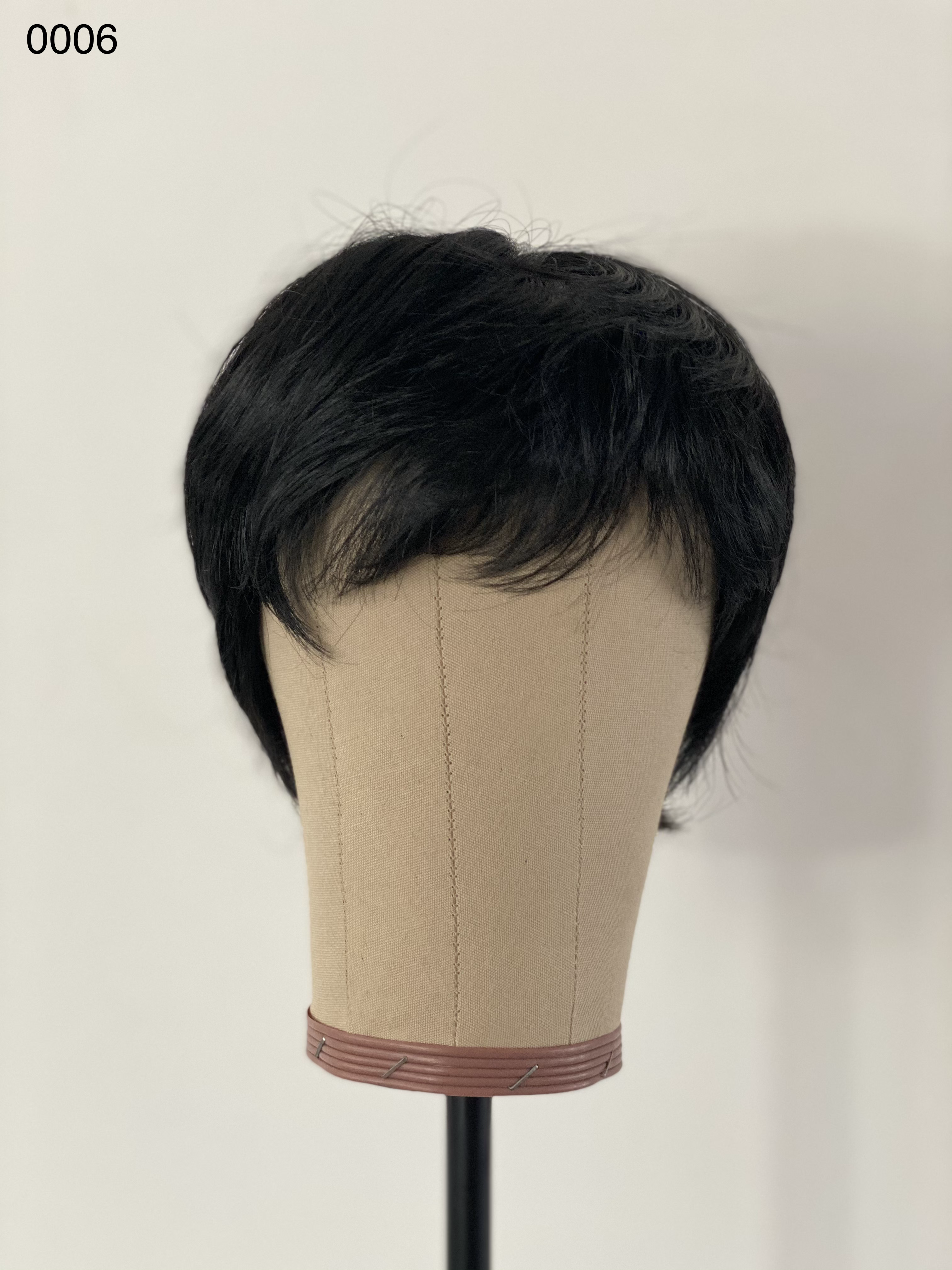 HAS06 BLACK SHORT SYNTHETIC WIG