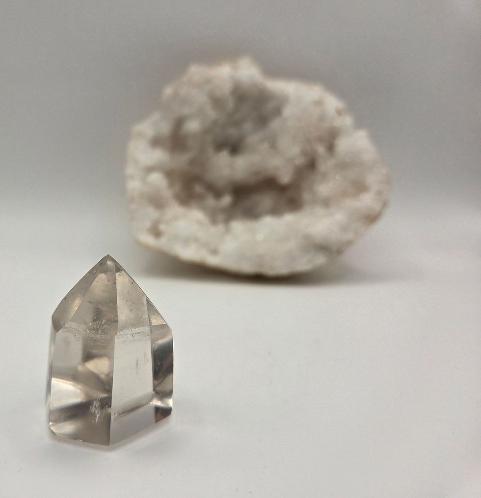 Miniature : Pointe de Cristal de Roche Poli – Madagascar