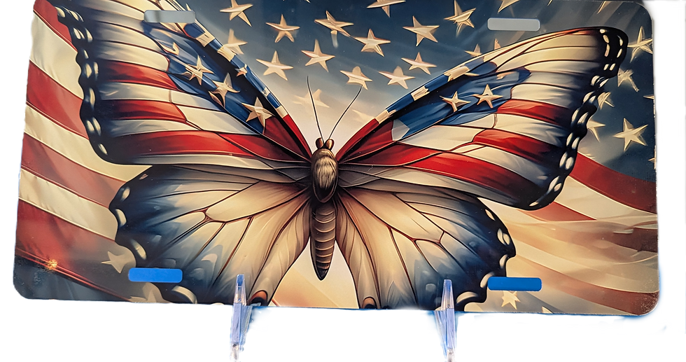 Thumbnail: License Plates (Sublimated) - Faith and Patriotic