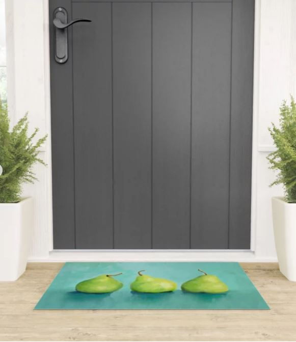 Watery Pears Welcome Mat