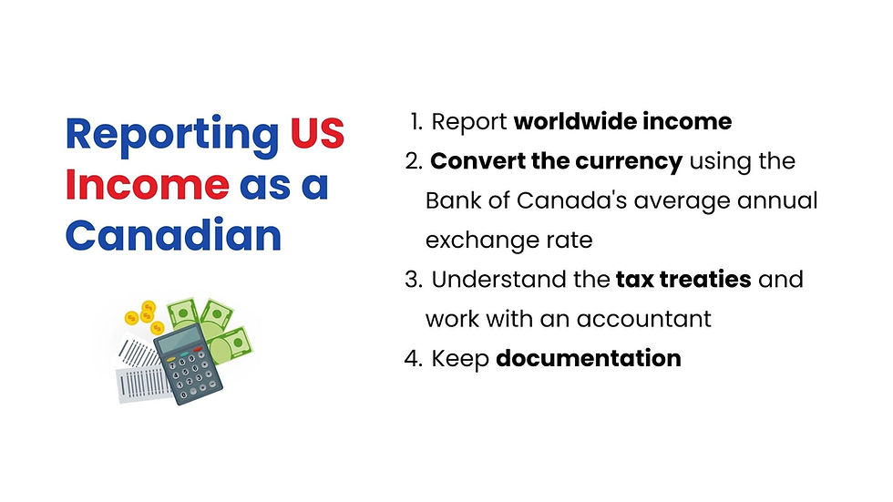 How to Report U.S. Income on Your Tax Return as a Canadian Resident