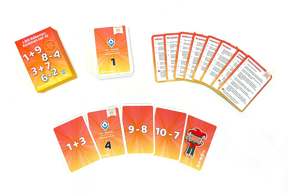 Thumbnail: LDO Rekenen - Kaartspel Sommen tot 20 - set van 3
