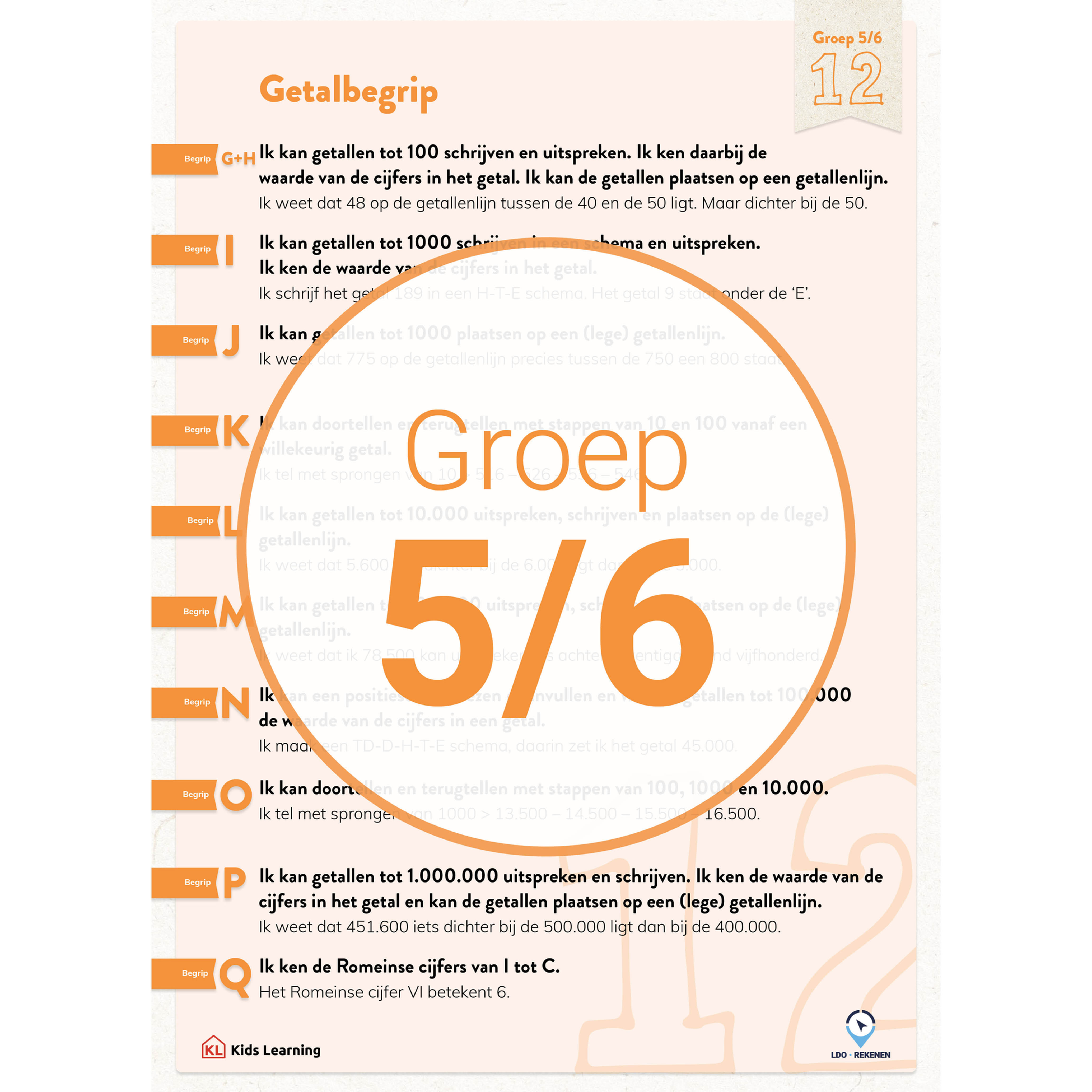 LDO Rekenen - Doelenposters – Groep 5/6