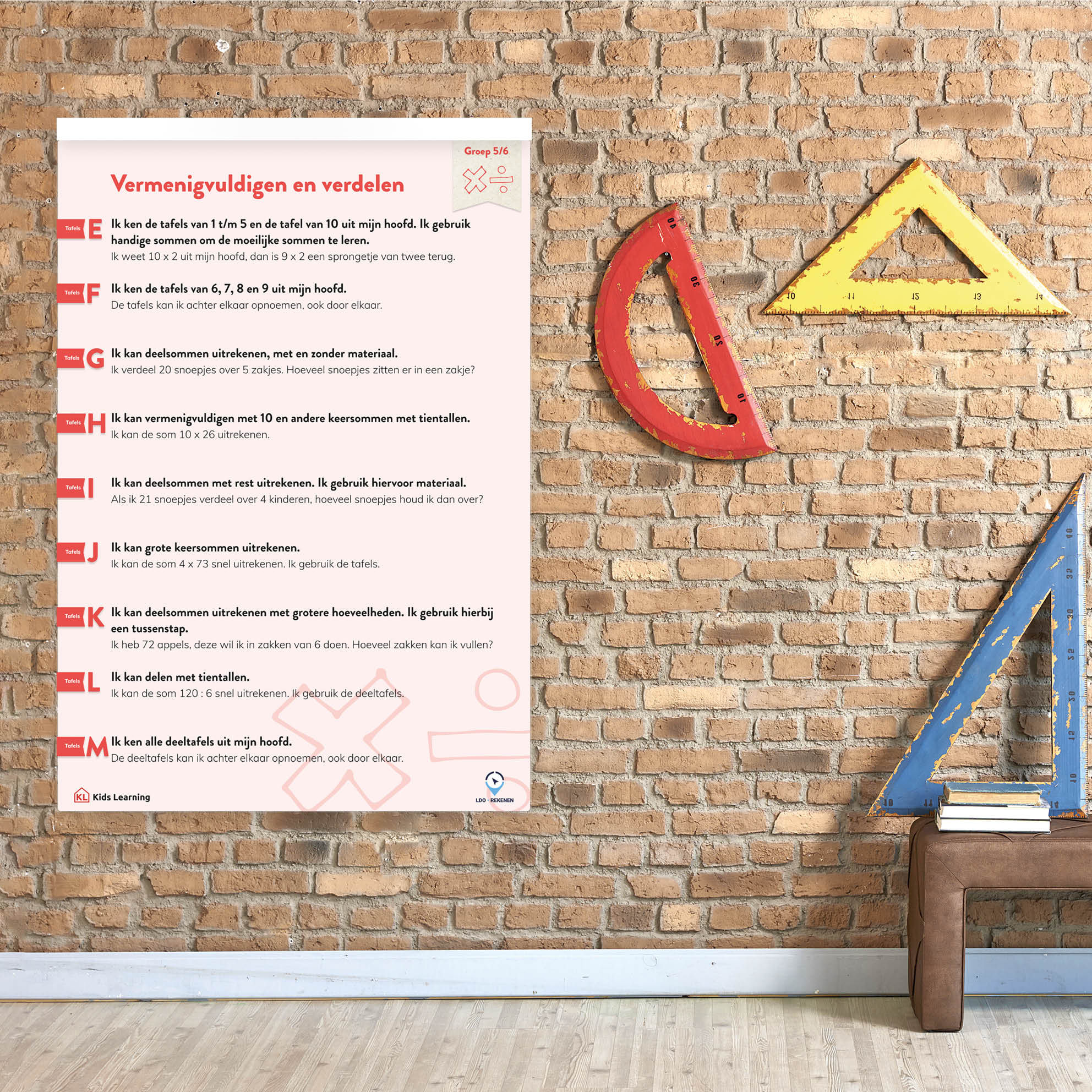 LDO Rekenen - Doelenposters - Ophangsysteem 50 cm