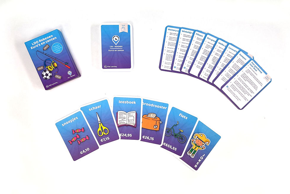 Thumbnail: LDO Rekenen - Kaartspel Geld - set van 2
