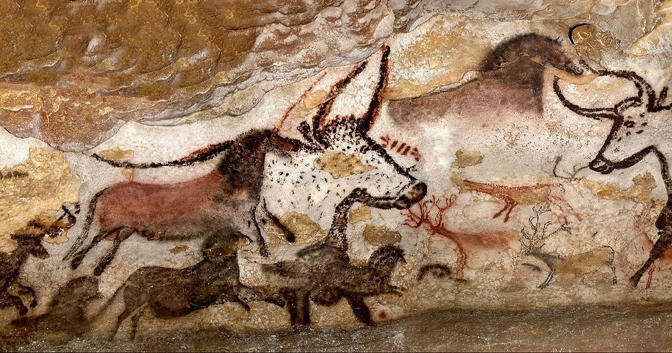 Peinture rupestre dans les grottes de Lascaux