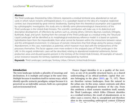 DoSo's Research published in City, Territory and Architecture Journal by Springer