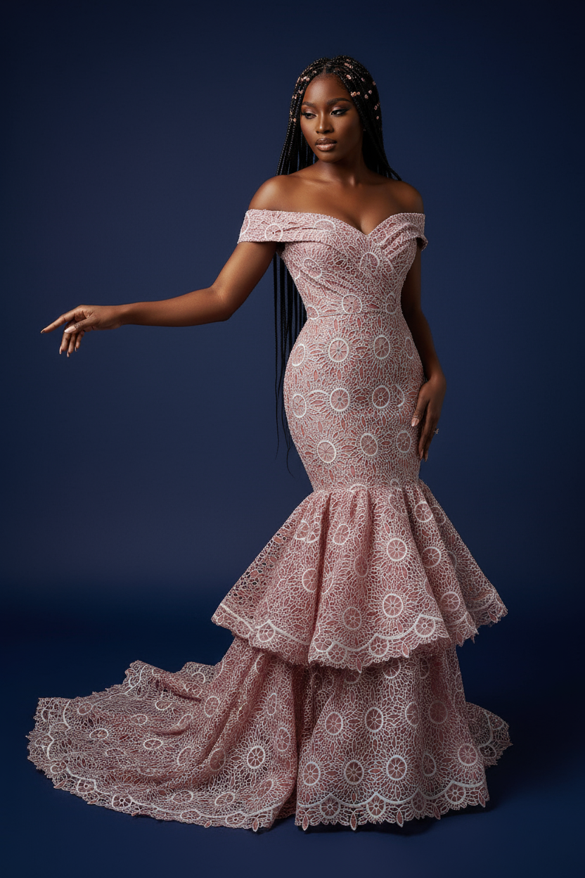 African Cord lace fabric 5 yards, net lace, wedding bridesmaid