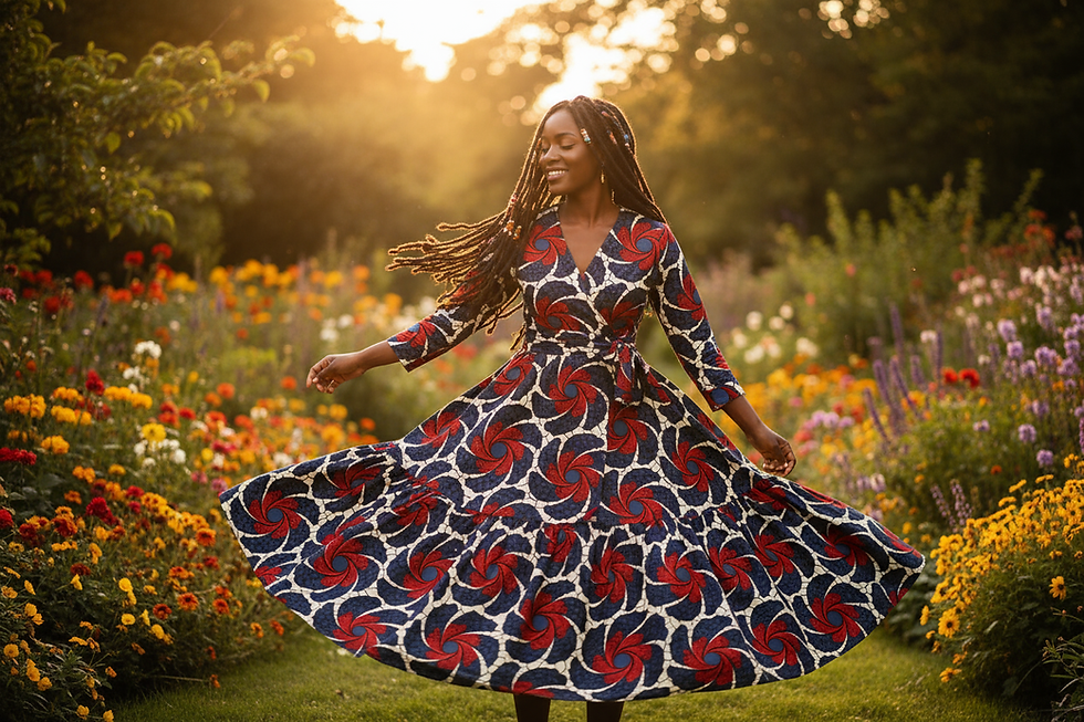 African wax print 100% cotton 2025, 6 yards for craft and dress making.