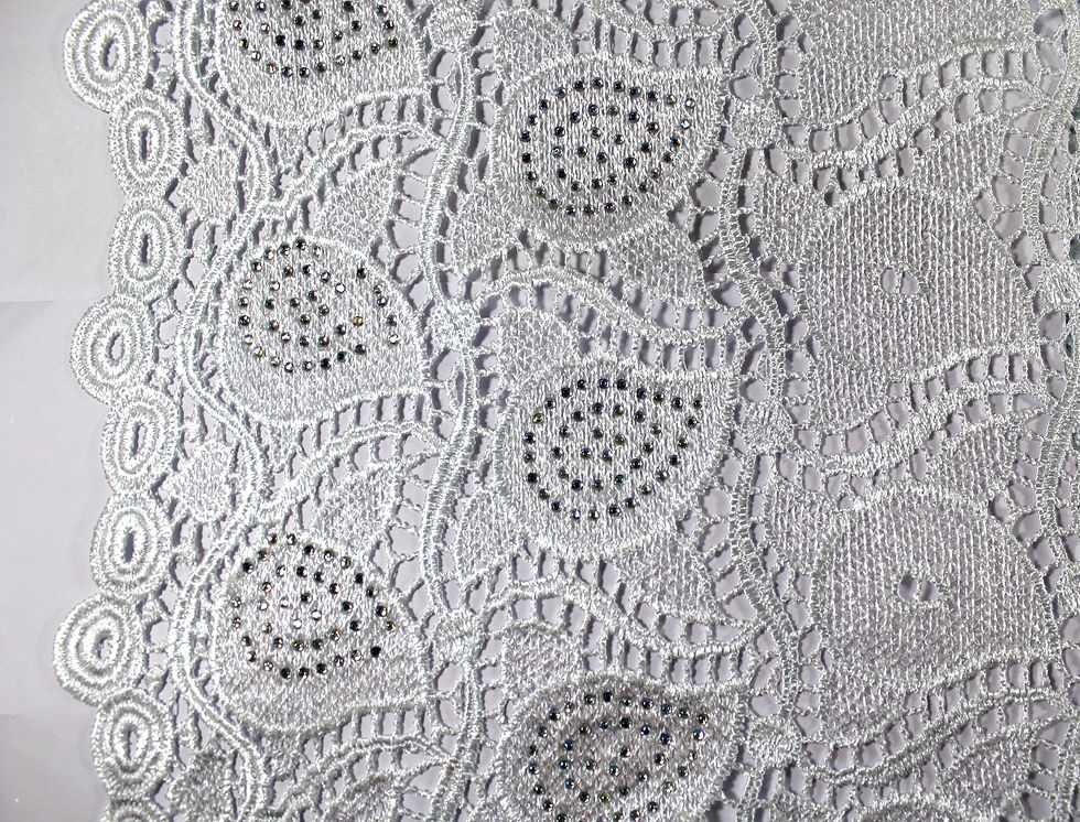Miniatura: African Cord lace fabric 5 yards, net lace, wedding bridesmaid
