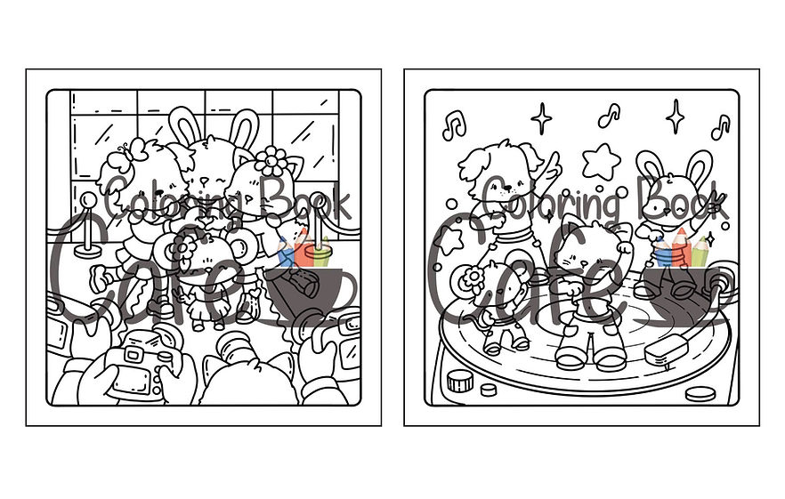 Watermarked preview of Comfy K-Pop animal performers