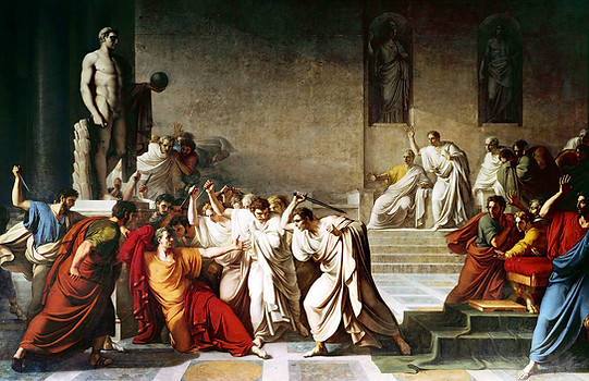 This painting of violente conflict between opposing factions in the Senate of Roman highlights one of the causes of The First Beast of Revelation and How and When His Mortal Wound Was Healed.