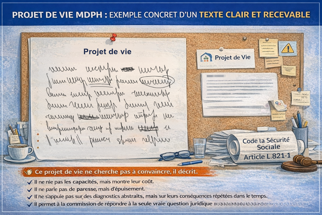 Projet de vie MDPH : exemple concret