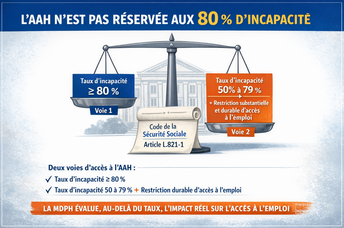 AAH Autisme & TDA/H : le seuil des 80 % est une idée fausse