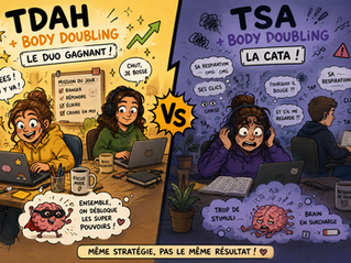 TDAH et le body doubling / TSA et le body doubling : la cata !